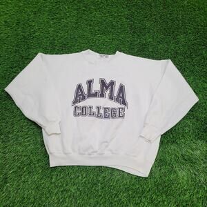 Vintage 80s Alma-College Sweatshirt Womens 2XL 25x23 USA